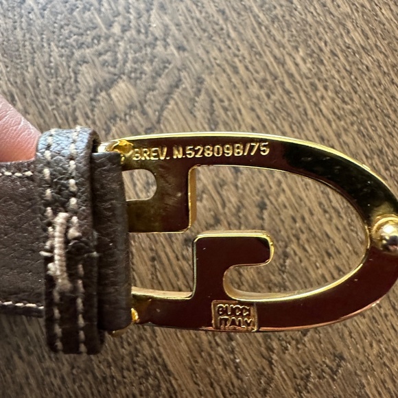 Vintage GUCCI Women's  Belt Two Tone Buckle Size 70- 28 - Picture 5 of 7